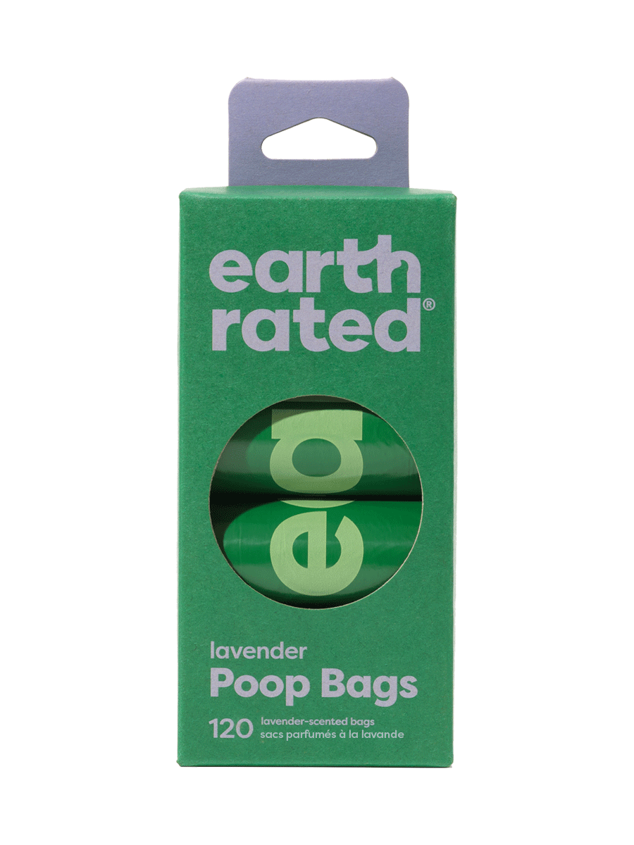 Dog Poop Bag Refill Rolls – Leak-Proof, Extra Strong - Lavender / 120 Bags