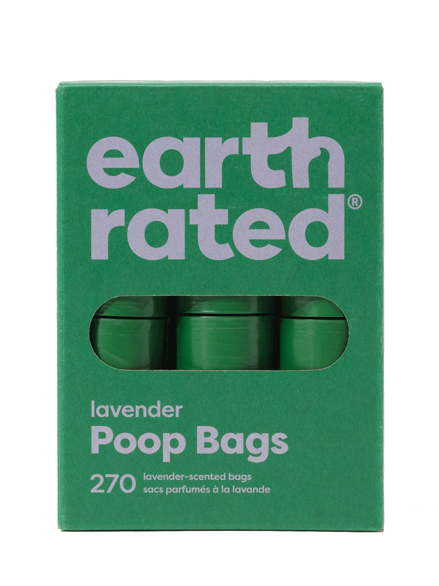 Dog Poop Bag Refill Rolls – Leak-Proof, Extra Strong - Lavender / 270 Bags