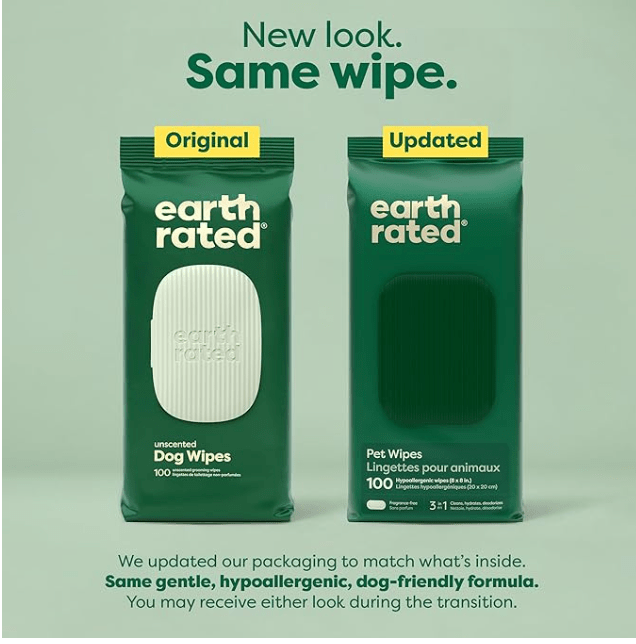 Dog Grooming Wipes - Hypoallergenic Wipes for Paws, Body & Bum | Gentle Daily Cleaning