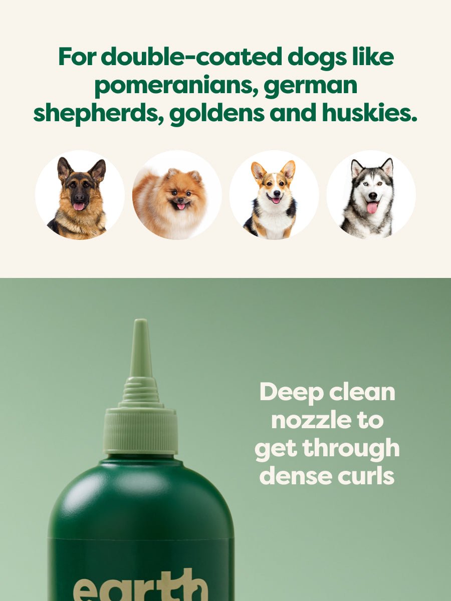 Deshedding 3-in-1 Dog Shampoo - Loosens, Strengthens & Nourishes