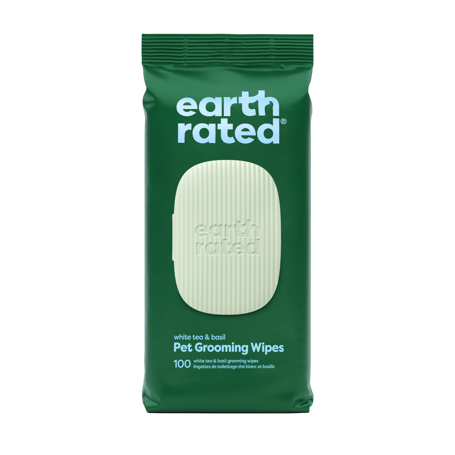 Dog Grooming Wipes - Hypoallergenic Wipes for Paws, Body & Bum | Gentle Daily Cleaning - 100 Wipes (1 Pack) / White Tea & Basil